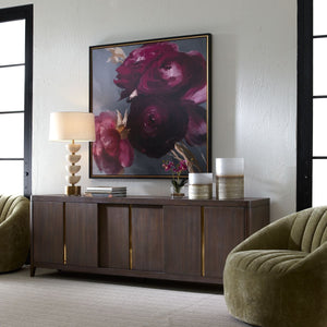 Plum Ranculus Framed Canvas - timeless artwork that brings character to any space | Image 3 | InSTYLE Home & Rugs