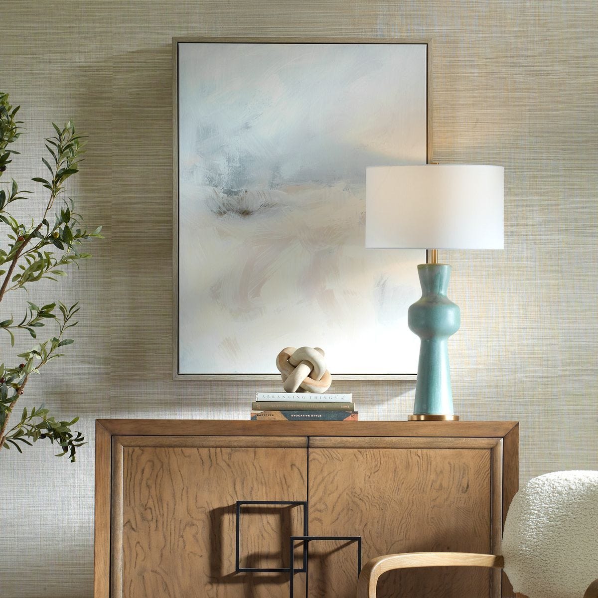 Simple Serenity Framed Canvas - timeless artwork that brings character to any space | Image 1 | InSTYLE Home & Rugs