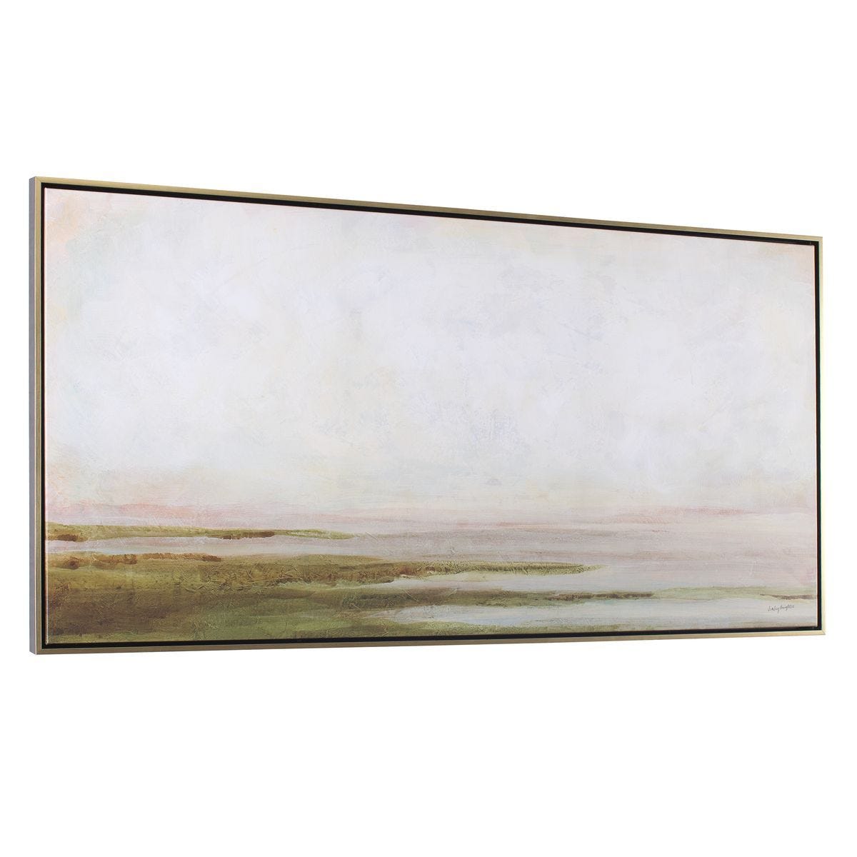 Hazy Lake Framed Canvas - eye-catching art pieces to enhance your home design | Image 4 | InSTYLE Home & Rugs