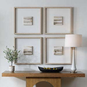 Studying Sepia Hand Painted Canvases, S/4 - bold and creative art for unique interior décor | Image 1 | InSTYLE Home & Rugs