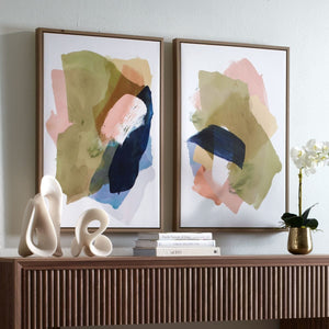 Abstract Afternoon Framed Canvases, S/2 - eye-catching art pieces to enhance your home design | Image 3 | InSTYLE Home & Rugs