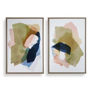 Abstract Afternoon Framed Canvases, S/2 - eye-catching art pieces to enhance your home design | Image 2 | InSTYLE Home & Rugs