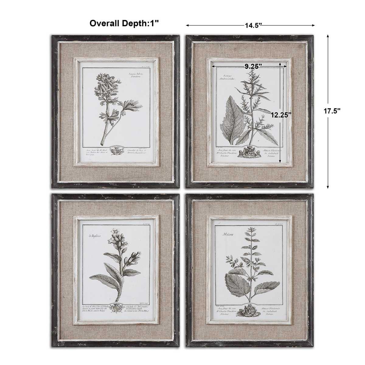Casual Grey Study Framed Prints, S/4 - bold and creative art for unique interior décor | Image 4 | InSTYLE Home & Rugs