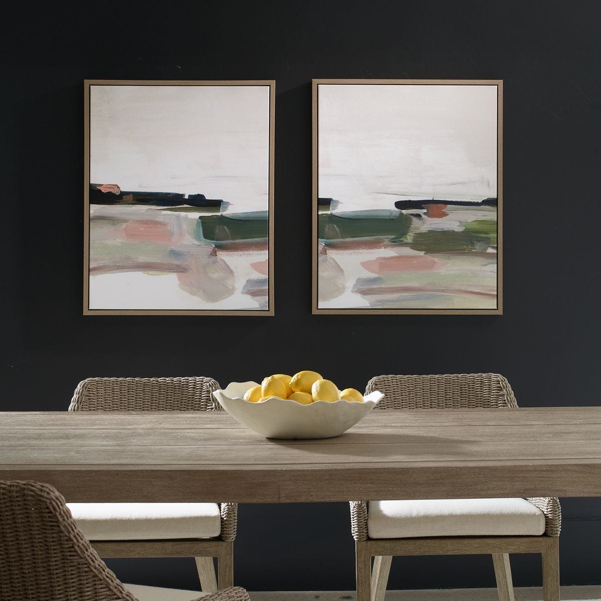 Just Peaking Framed Canvases, S/2 - timeless artwork that brings character to any space | Image 1 | InSTYLE Home & Rugs