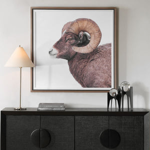 Big Horn Framed Print - eye-catching art pieces to enhance your home design | Image 1 | InSTYLE Home & Rugs
