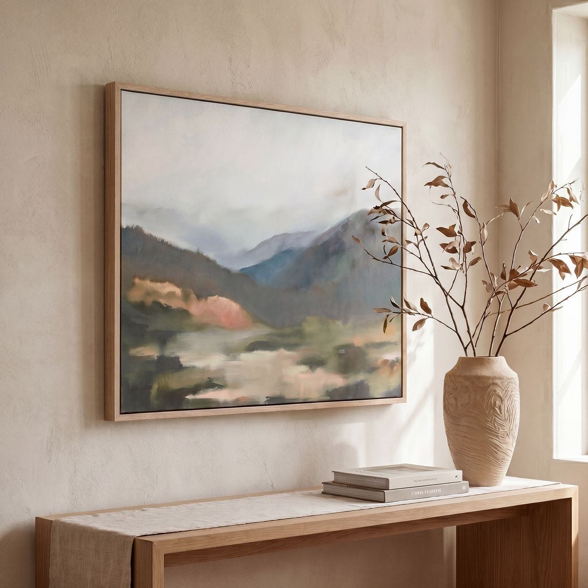 Fading Memory Framed Canvas - bold and creative art for unique interior décor | Image 1 | InSTYLE Home & Rugs