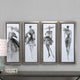 Fashion Sketchbook Framed Prints, S/4