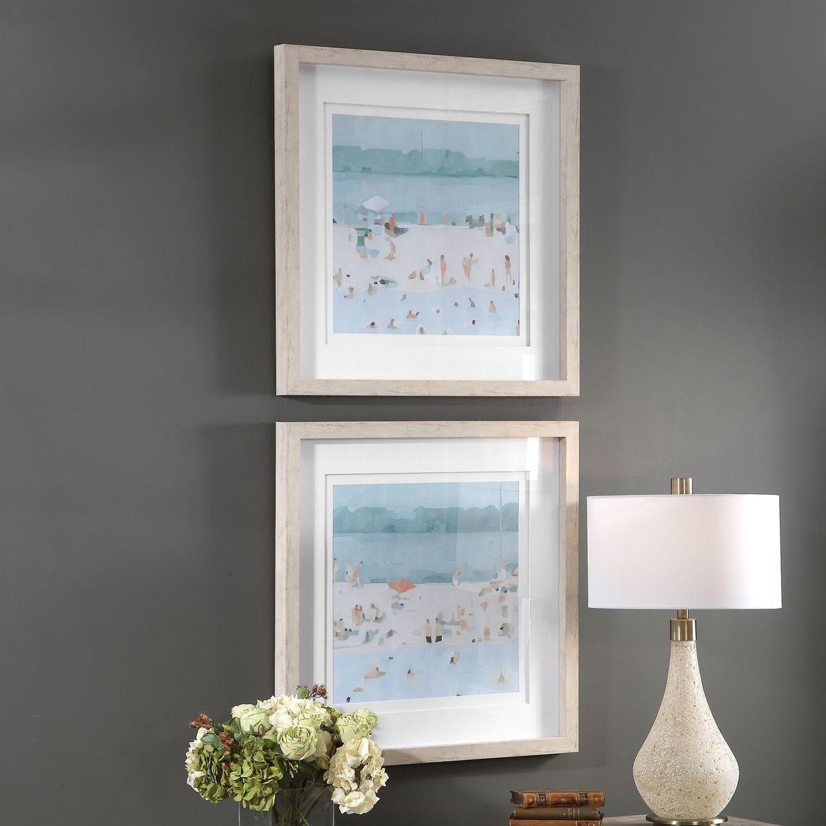 Sea Glass Sandbar Framed Prints, S/2 - timeless artwork that brings character to any space | Image 3 | InSTYLE Home & Rugs