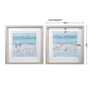 Sea Glass Sandbar Framed Prints, S/2 - timeless artwork that brings character to any space | Image 6 | InSTYLE Home & Rugs