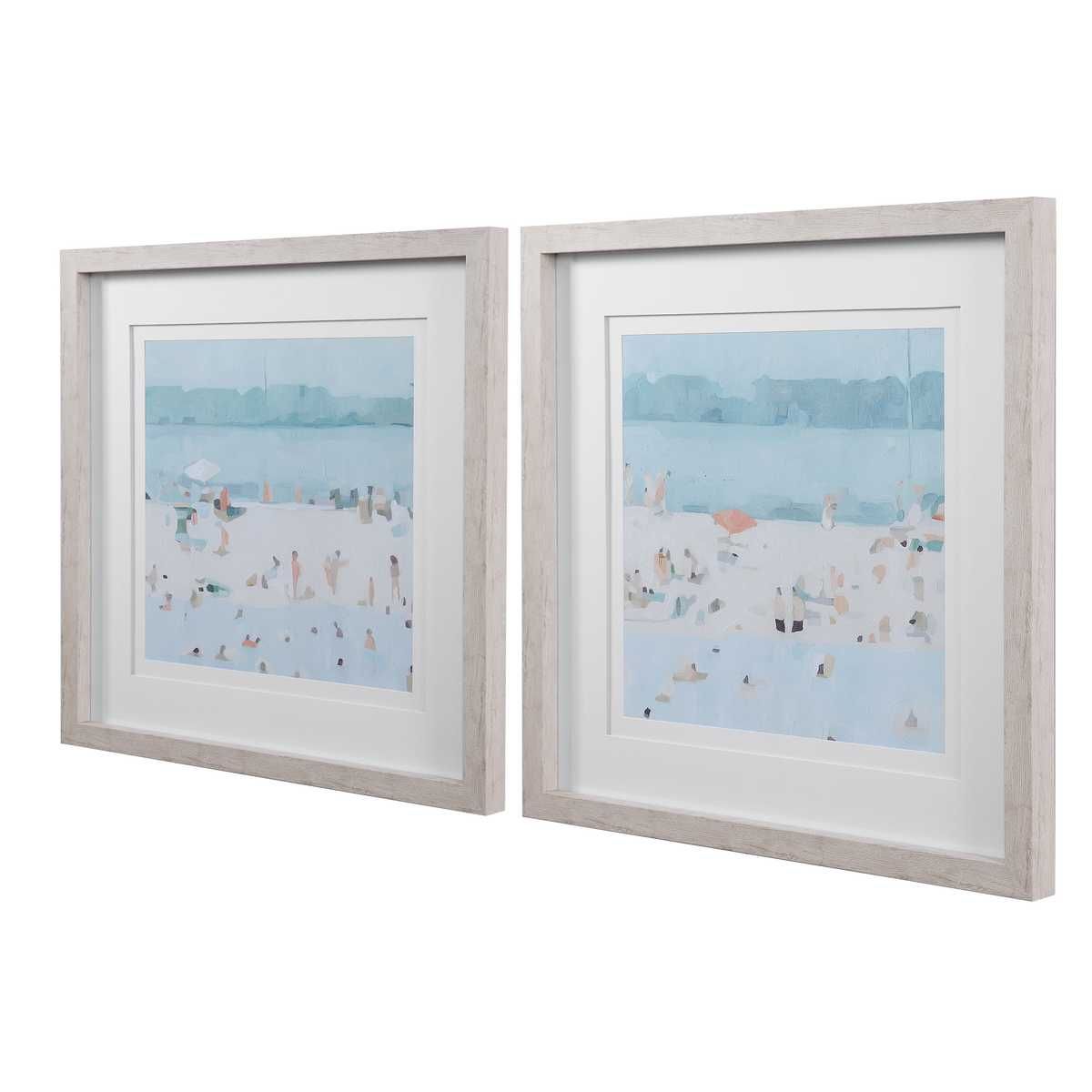 Sea Glass Sandbar Framed Prints, S/2 - timeless artwork that brings character to any space | Image 5 | InSTYLE Home & Rugs