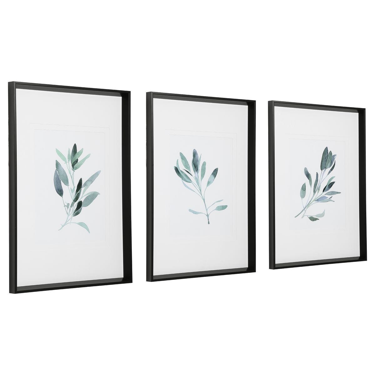 Simple Sage Framed Prints, S/3 - bold and creative art for unique interior décor | Image 3 | InSTYLE Home & Rugs