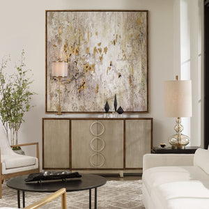 Golden Raindrops Hand Painted Canvas - eye-catching art pieces to enhance your home design | Image 1 | InSTYLE Home & Rugs