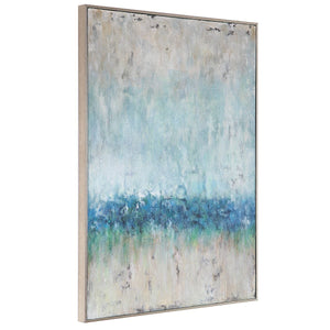 Tidal Wave Hand Painted Canvas - eye-catching art pieces to enhance your home design | Image 3 | InSTYLE Home & Rugs