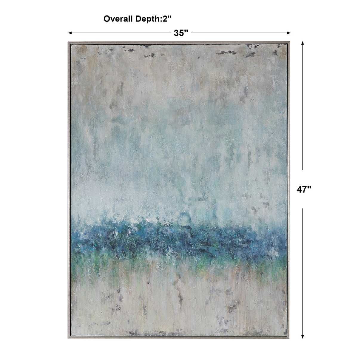 Tidal Wave Hand Painted Canvas - eye-catching art pieces to enhance your home design | Image 6 | InSTYLE Home & Rugs