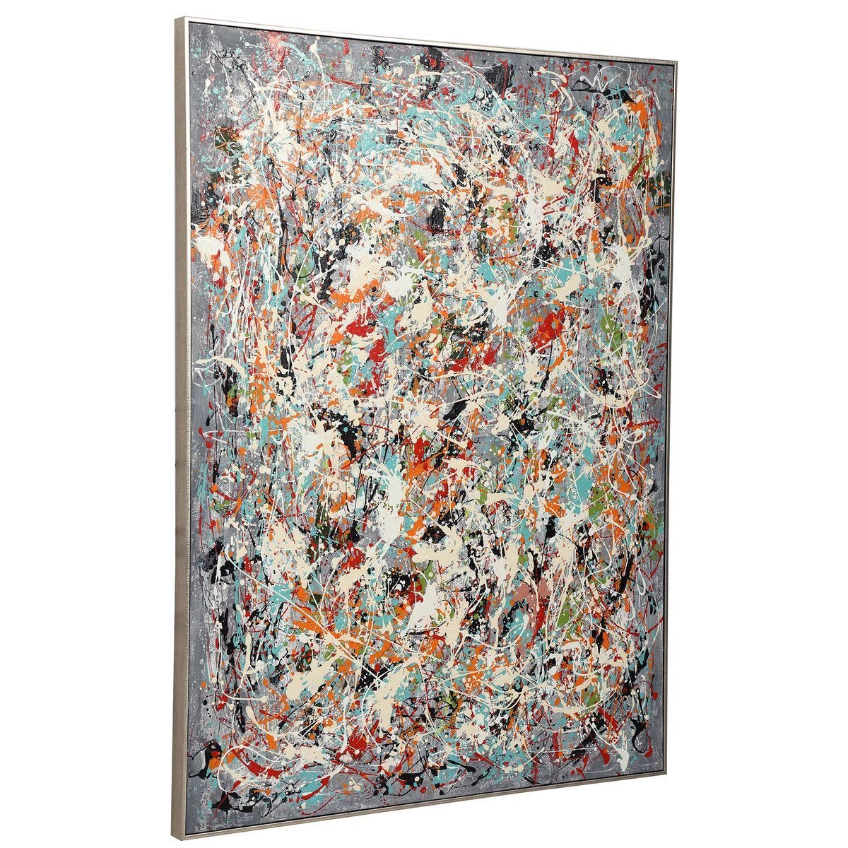 Organized Chaos Hand Painted Canvas - timeless artwork that brings character to any space | Image 3 | InSTYLE Home & Rugs