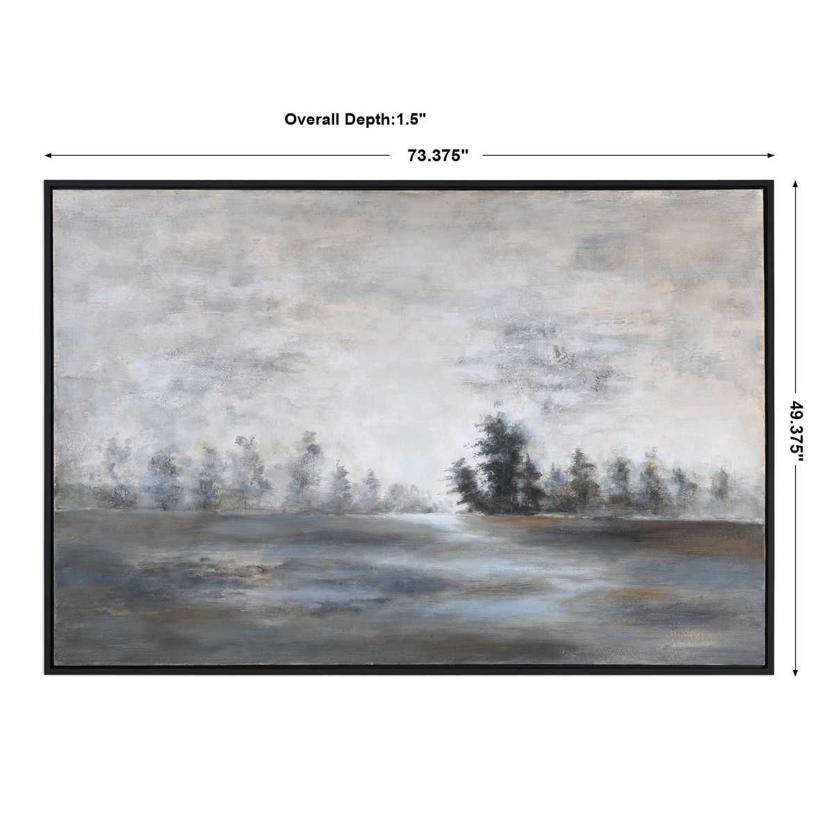 Evening Mist Hand Painted Canvas - bold and creative art for unique interior décor | Image 3 | InSTYLE Home & Rugs