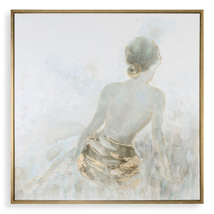 Gold Highlights Hand Painted Canvas - eye-catching art pieces to enhance your home design | Image 2 | InSTYLE Home & Rugs