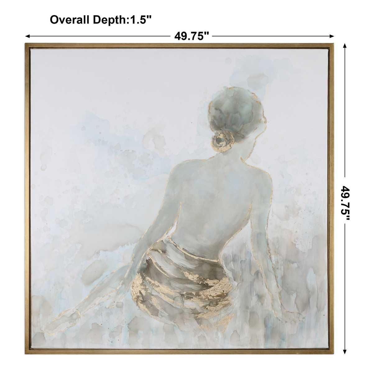 Gold Highlights Hand Painted Canvas - eye-catching art pieces to enhance your home design | Image 4 | InSTYLE Home & Rugs