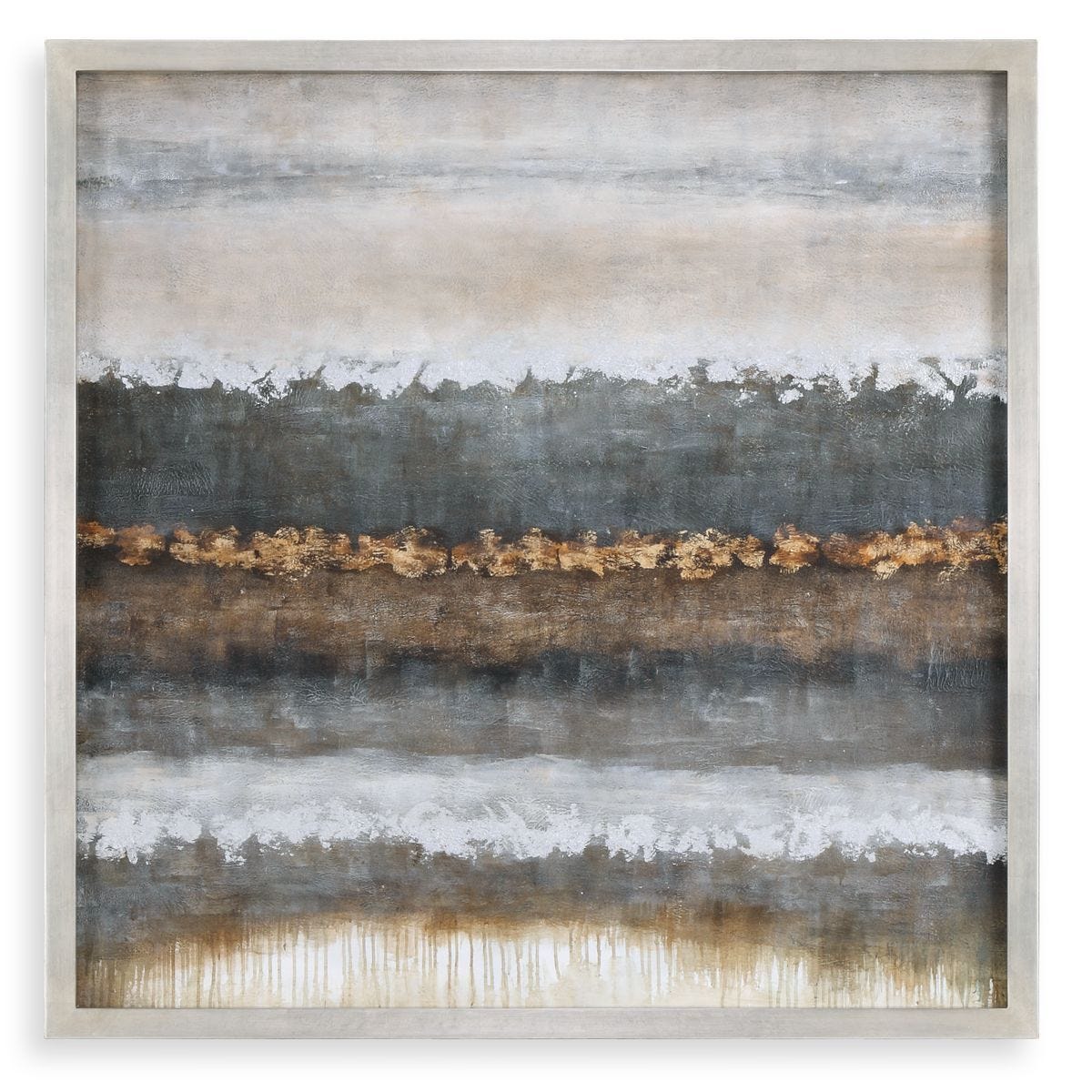Layers Hand Painted Canvas - eye-catching art pieces to enhance your home design | Image 2 | InSTYLE Home & Rugs
