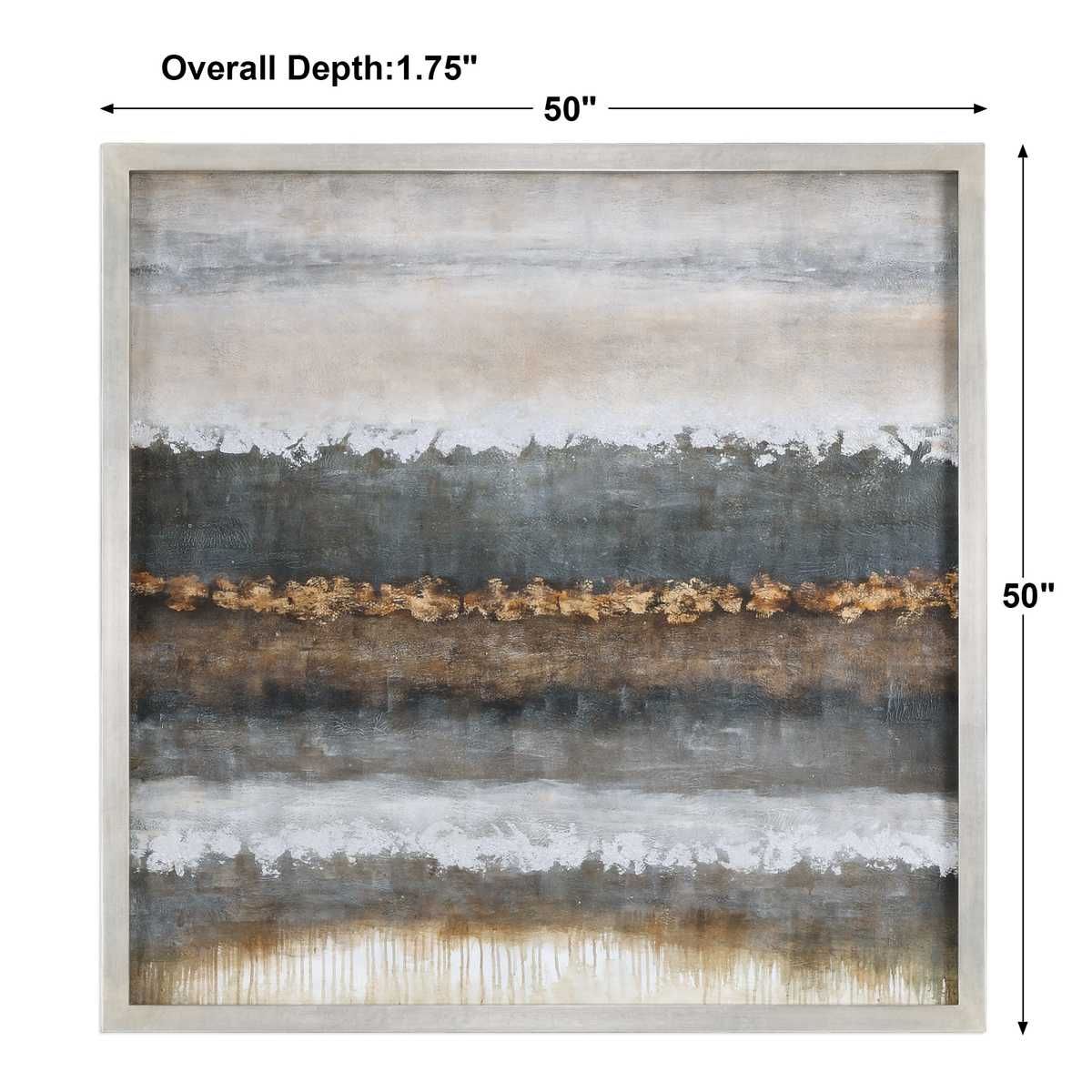 Layers Hand Painted Canvas - eye-catching art pieces to enhance your home design | Image 5 | InSTYLE Home & Rugs