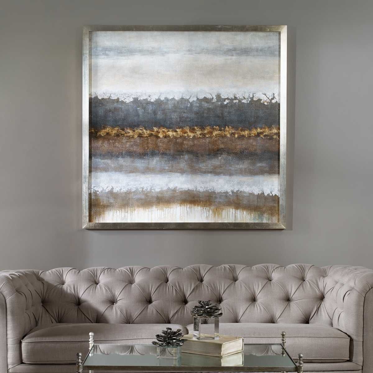 Layers Hand Painted Canvas - eye-catching art pieces to enhance your home design | Image 3 | InSTYLE Home & Rugs