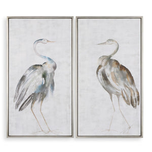 Summer Birds Hand Painted Canvases, S/2 - bold and creative art for unique interior décor | Image 2 | InSTYLE Home & Rugs