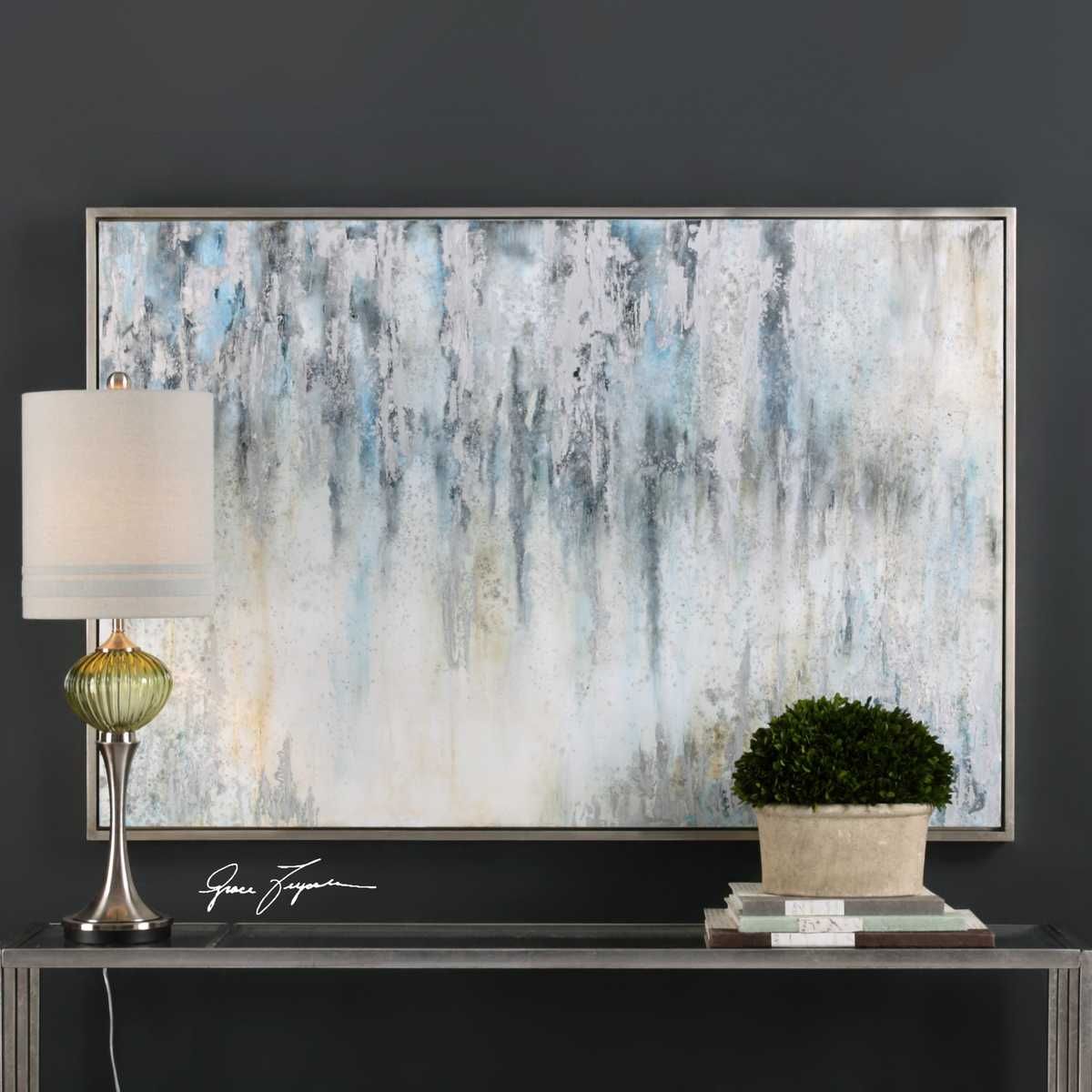 Overcast Hand Painted Canvas - timeless artwork that brings character to any space | Image 1 | InSTYLE Home & Rugs