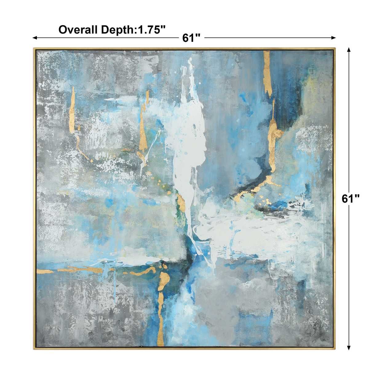 Meditation Hand Painted Canvas - timeless artwork that brings character to any space | Image 6 | InSTYLE Home & Rugs