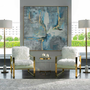 Meditation Hand Painted Canvas - timeless artwork that brings character to any space | Image 4 | InSTYLE Home & Rugs