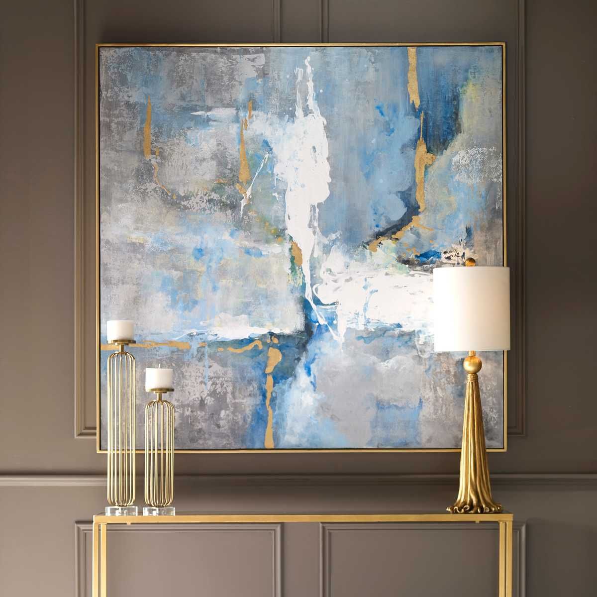 Meditation Hand Painted Canvas - timeless artwork that brings character to any space | Image 5 | InSTYLE Home & Rugs