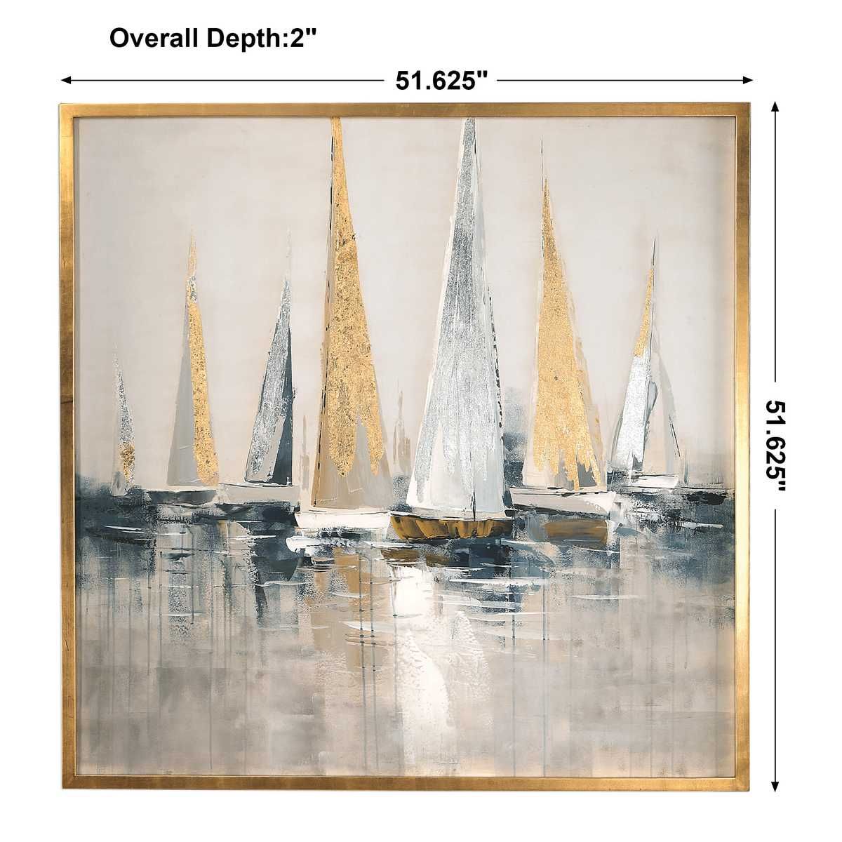 Regatta Hand Painted Canvas - bold and creative art for unique interior décor | Image 6 | InSTYLE Home & Rugs