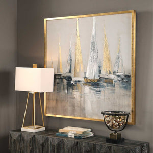 Regatta Hand Painted Canvas - bold and creative art for unique interior décor | Image 3 | InSTYLE Home & Rugs