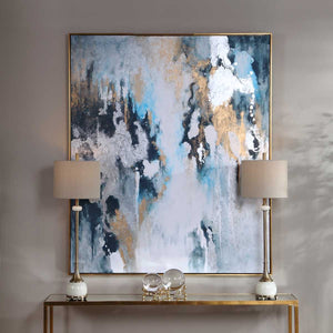Stormy Seas Hand Painted Canvas - eye-catching art pieces to enhance your home design | Image 3 | InSTYLE Home & Rugs