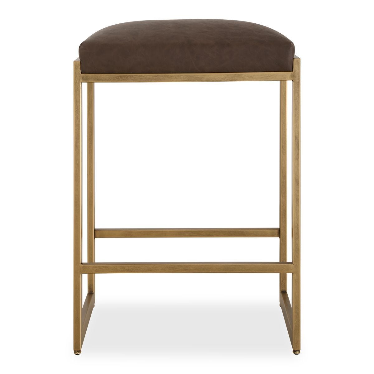 Atticus Counter Stool, Gold - ergonomic design for comfort | Image 1 | InSTYLE Home & Rugs
