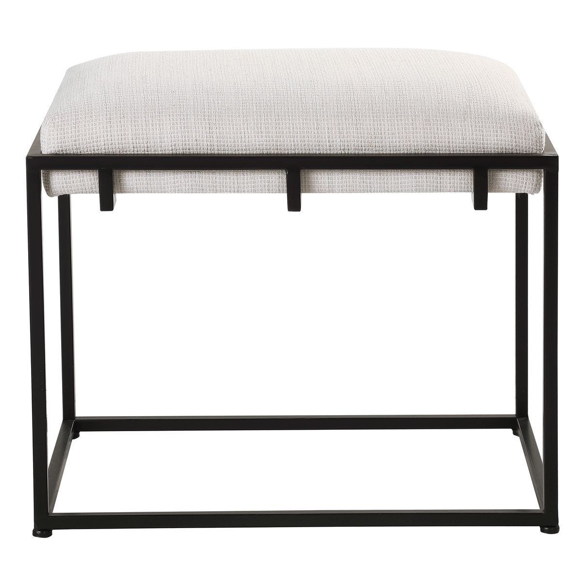Paradox Small Bench, Black - durable bench with modern style | Image 1 | InSTYLE Home & Rugs