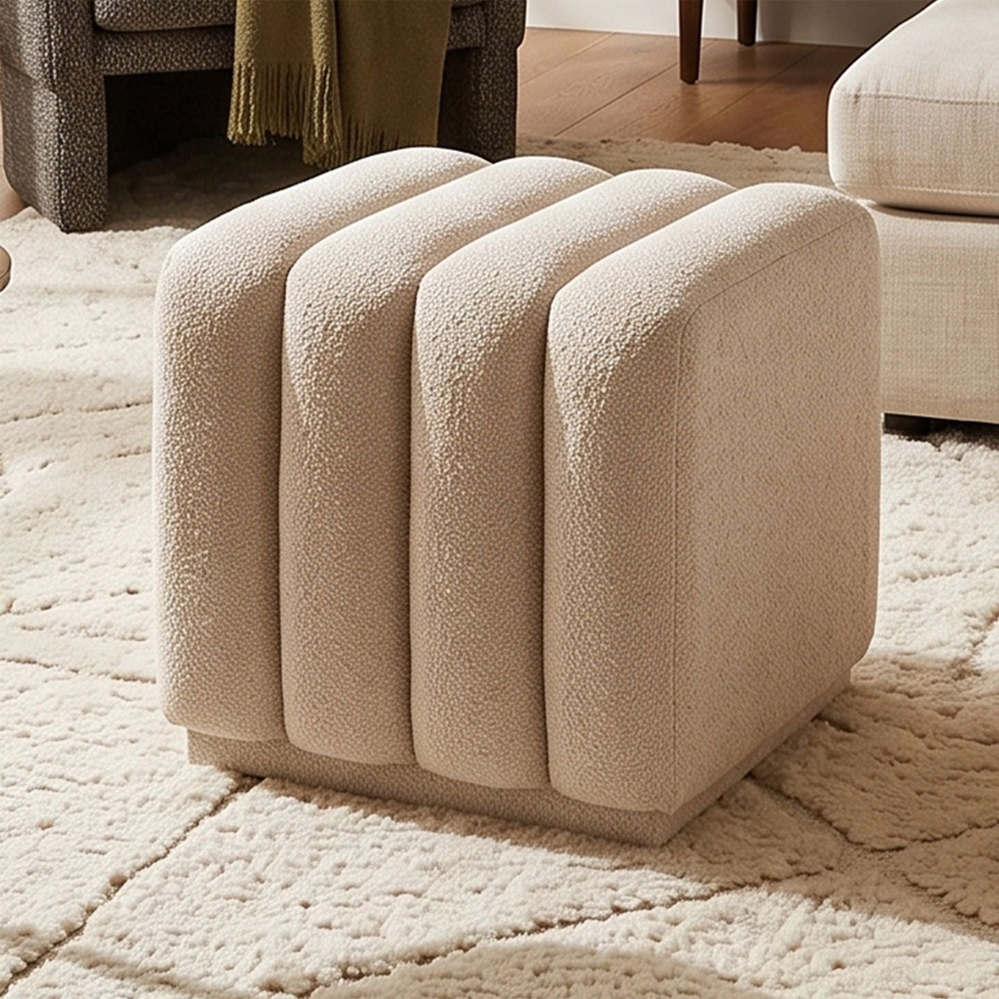 Pollo Square Ottoman - comfortable ottomans for any room | Image 3 | InSTYLE Home & Rugs
