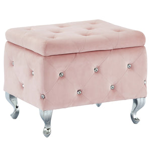 Monique Square Storage Ottoman - comfortable ottomans for any room | Image 1 | InSTYLE Home & Rugs