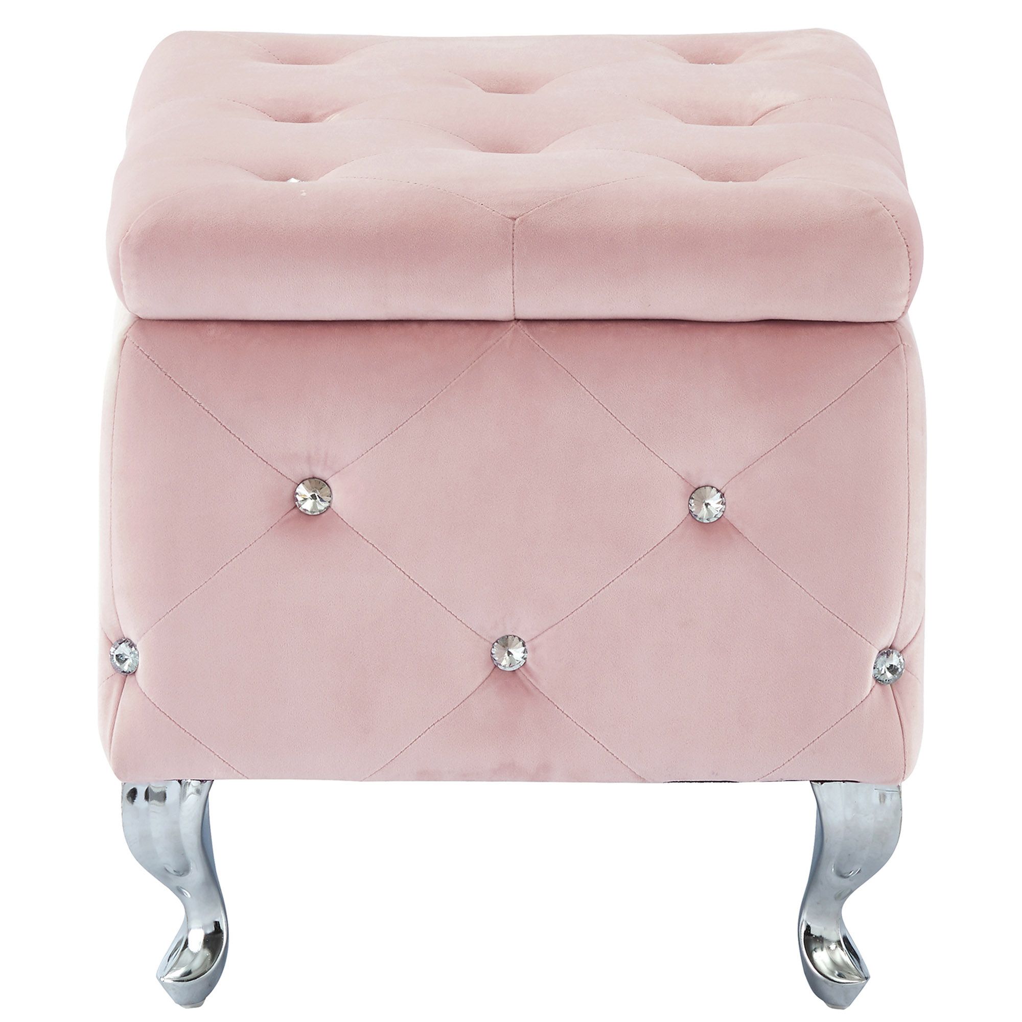 Monique Square Storage Ottoman - comfortable ottomans for any room | Image 4 | InSTYLE Home & Rugs