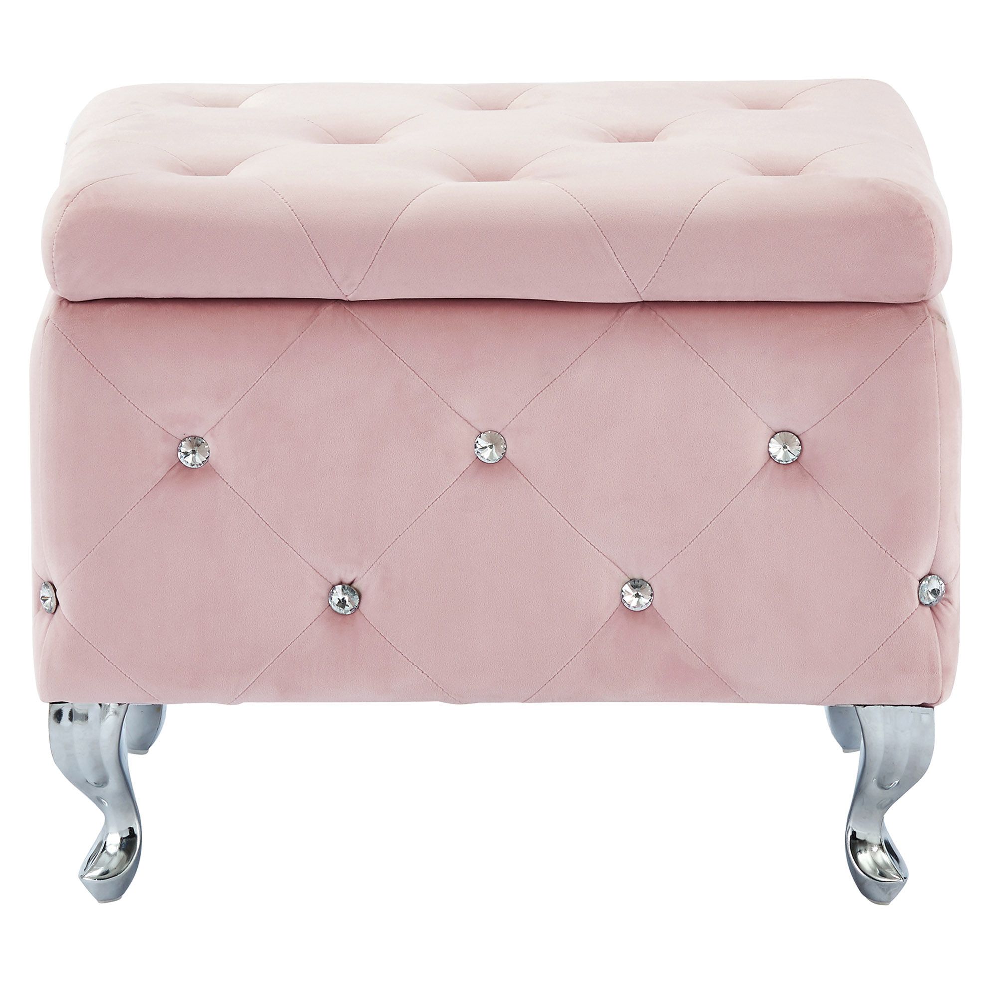 Monique Square Storage Ottoman - comfortable ottomans for any room | Image 5 | InSTYLE Home & Rugs