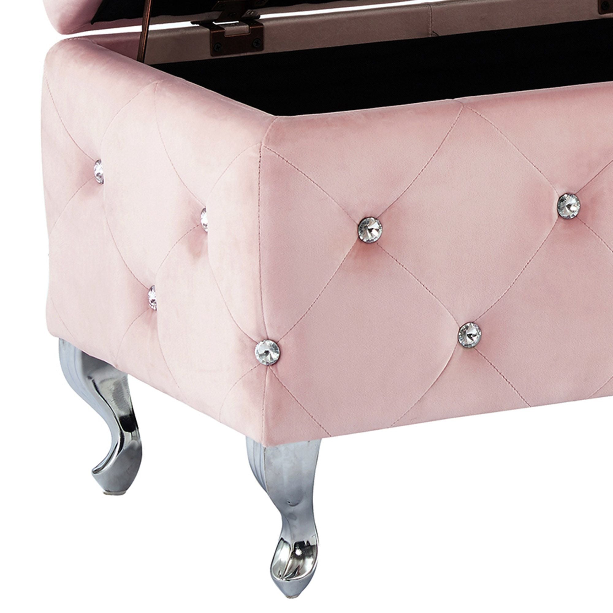 Monique Square Storage Ottoman - comfortable ottomans for any room | Image 8 | InSTYLE Home & Rugs