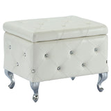 Monique Square Storage Ottoman - comfortable ottomans for any room | Image 2 | InSTYLE Home & Rugs