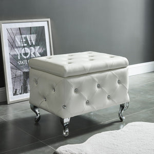 Monique Square Storage Ottoman - comfortable ottomans for any room | Image 10 | InSTYLE Home & Rugs