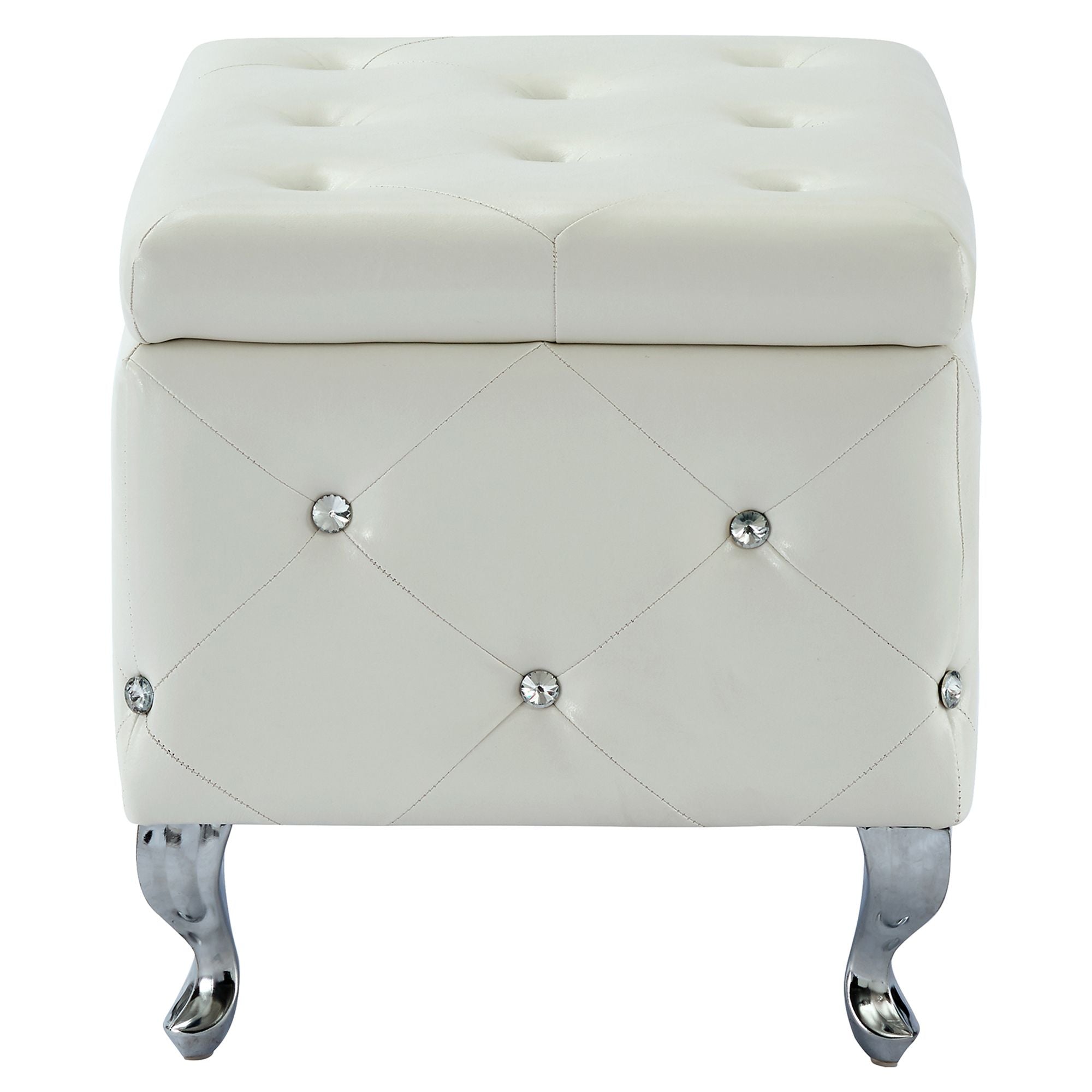 Monique Square Storage Ottoman - comfortable ottomans for any room | Image 11 | InSTYLE Home & Rugs