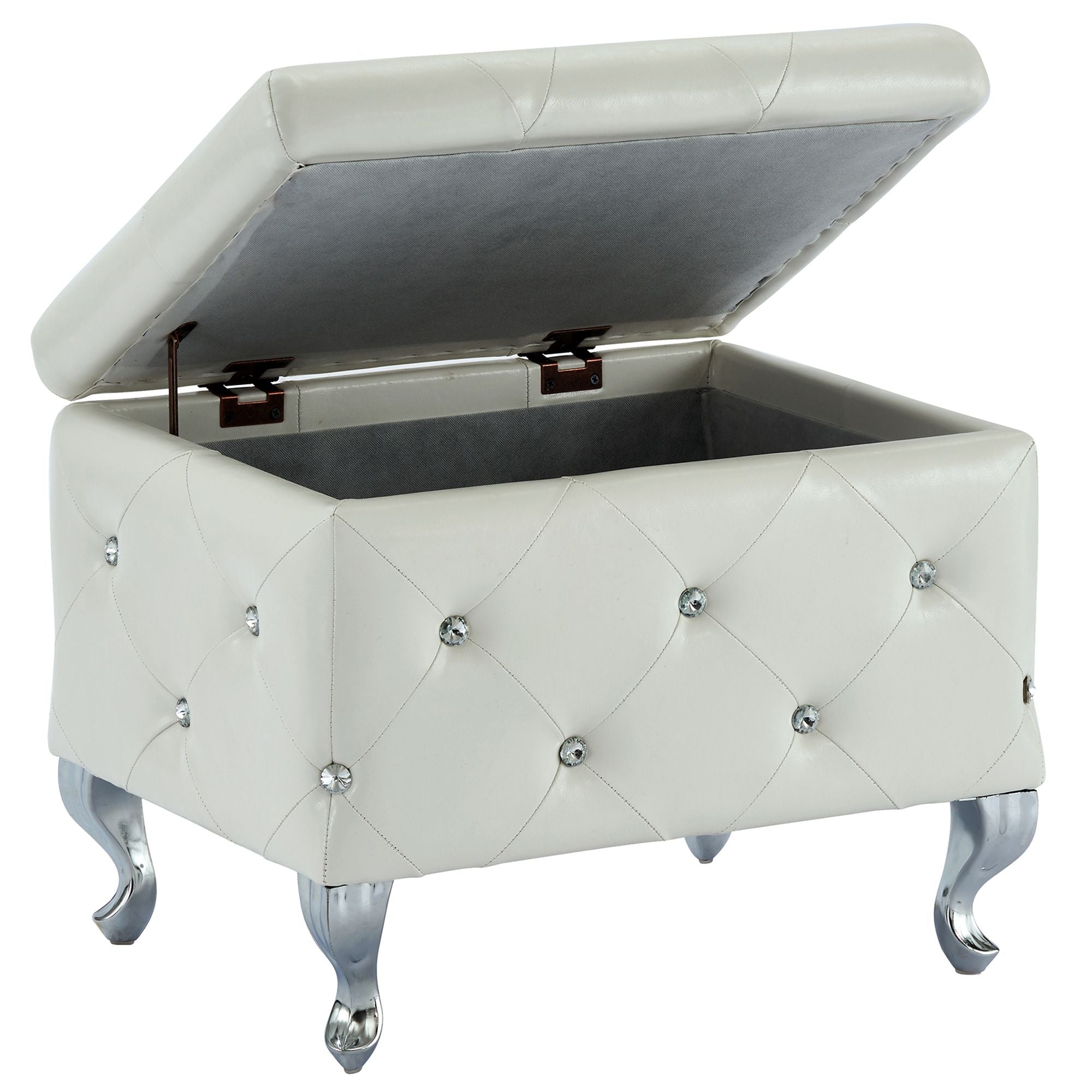 Monique Square Storage Ottoman - comfortable ottomans for any room | Image 13 | InSTYLE Home & Rugs