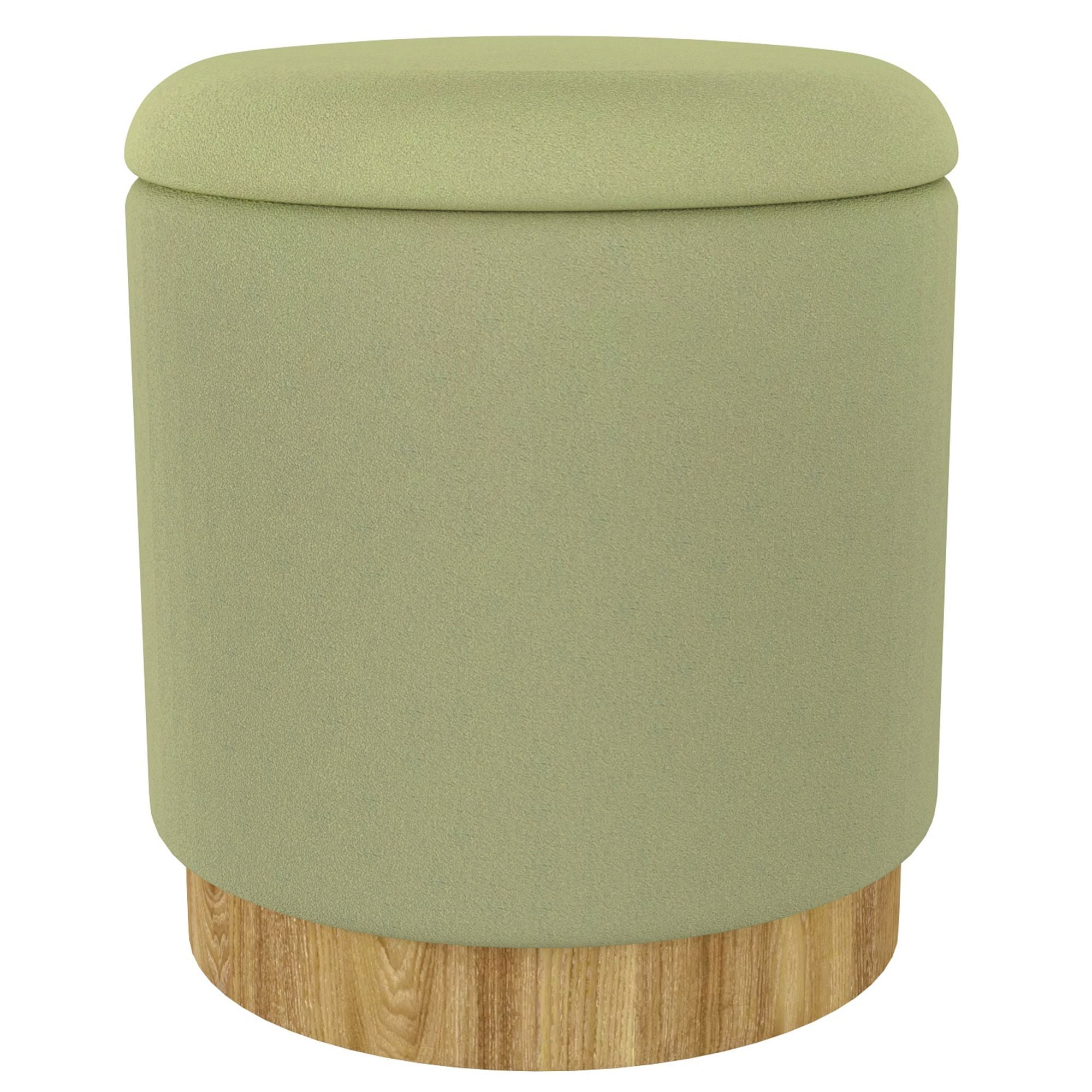 Alya Round Storage Ottoman - chic ottomans for living rooms | Image 1 | InSTYLE Home & Rugs