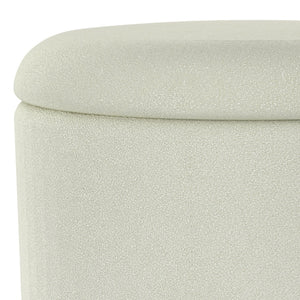 Alya Round Storage Ottoman - chic ottomans for living rooms | Image 20 | InSTYLE Home & Rugs