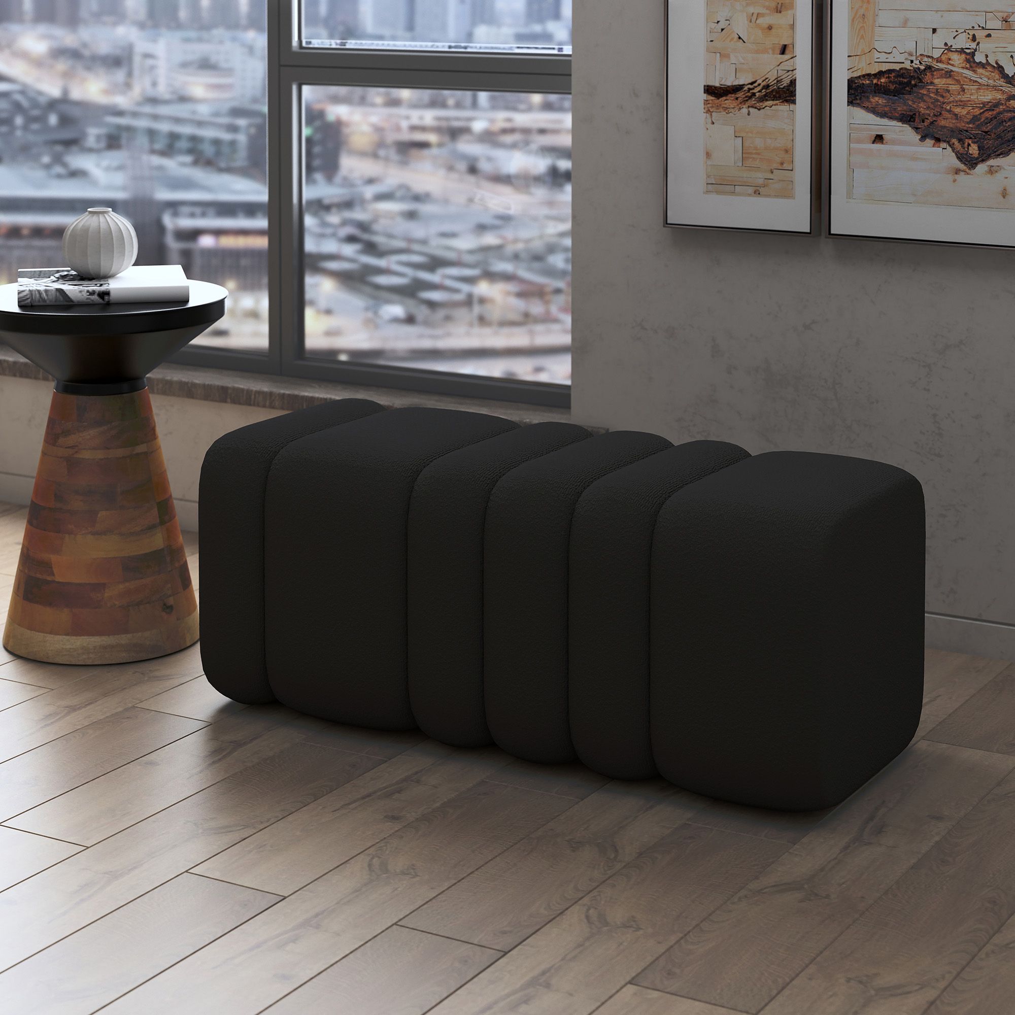 Rigel Large Ottoman Bench - comfortable ottomans for any room | Image 3 | InSTYLE Home & Rugs
