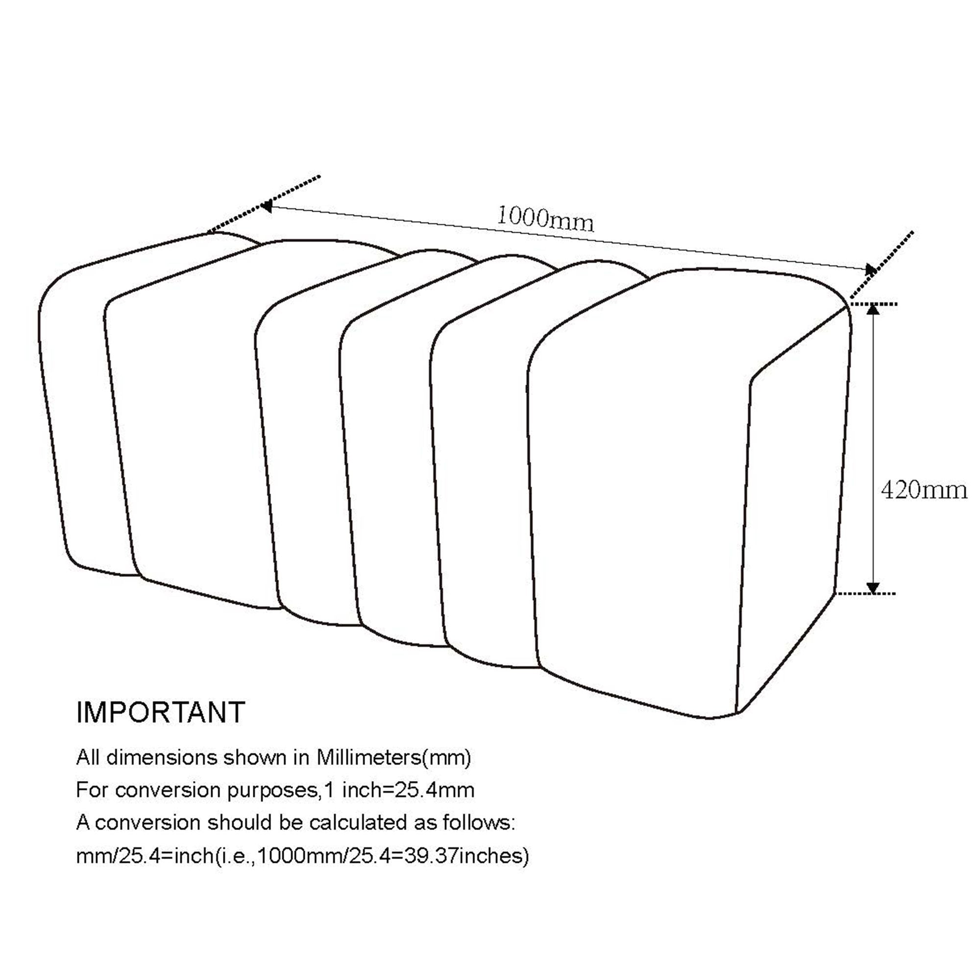 Rigel Large Ottoman Bench - comfortable ottomans for any room | Image 9 | InSTYLE Home & Rugs