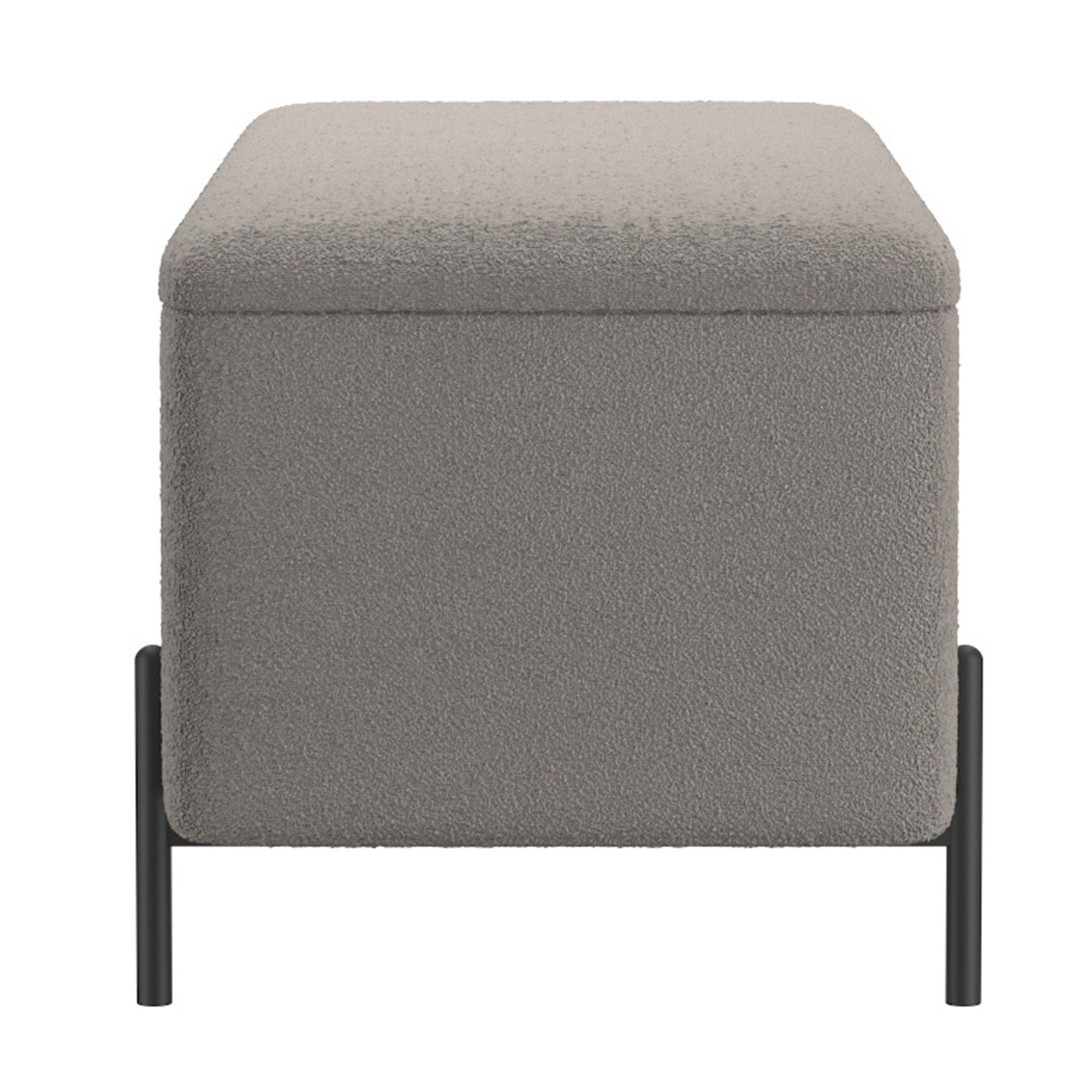 Erzo Storage Ottoman Bench - chic ottomans for living rooms | Image 5 | InSTYLE Home & Rugs