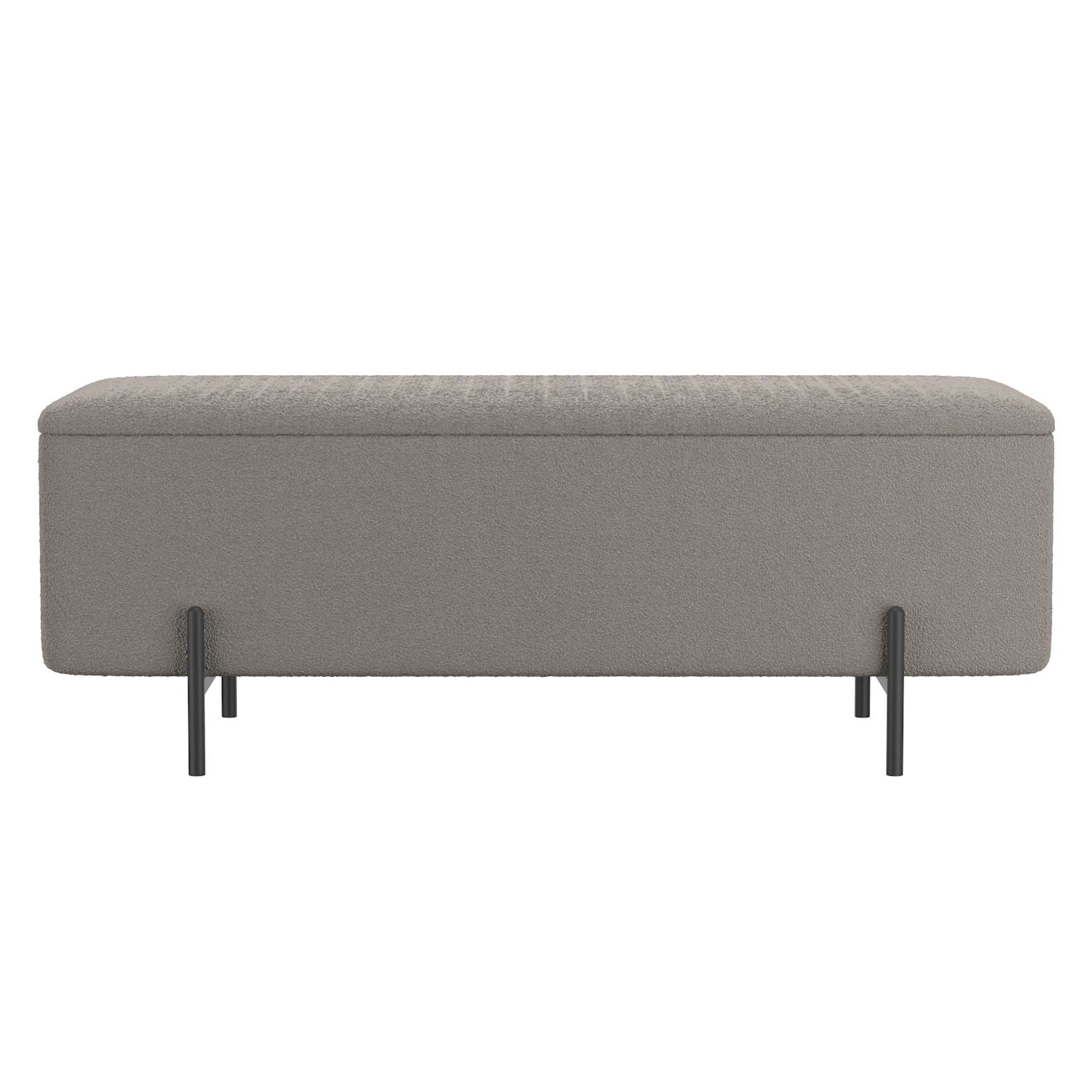 Erzo Storage Ottoman Bench - chic ottomans for living rooms | Image 6 | InSTYLE Home & Rugs